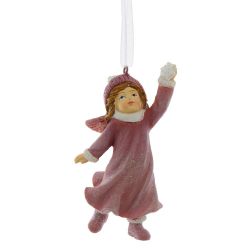 GAEM Украшение новогоднее "Девочка", L5 W2 H7 см, 3в.