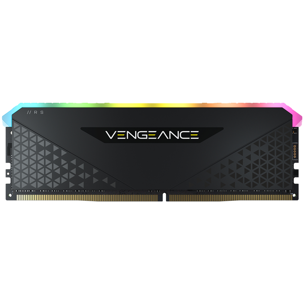 CORSAIR DDR4, 3200MHz 16GB 1x16GB Dimm, 16-20-20-38, XMP 2.0, Vengeance RGB RS, RGB LED, Black PCB, 1.35V, for AMD Ryzen & Intel