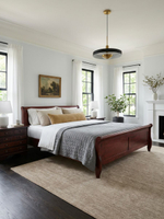 Кровать 180х200, Мелания, двуспальная, с местом для хранения, массив березы, красный, Dipriz