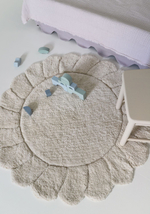 Стираемый коврик Nattiot Gabrielle (Ø110 см), хлопок, бежевый