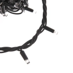Гирлянда для улицы 15м 180 ламп LED чёрный провод, 8 реж, IP-54, Теплый белый (возможность соединения)
