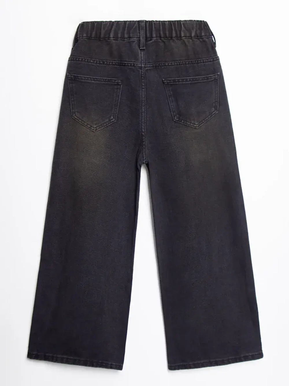 Джинсы для девочки черные палаццо