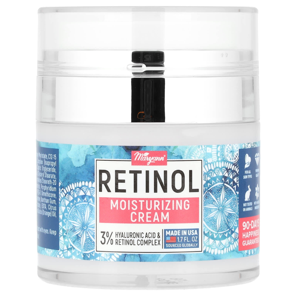 MaryAnn Organics, Ретинол, увлажняющий крем, 50 мл (1,7 жидк. унц.)