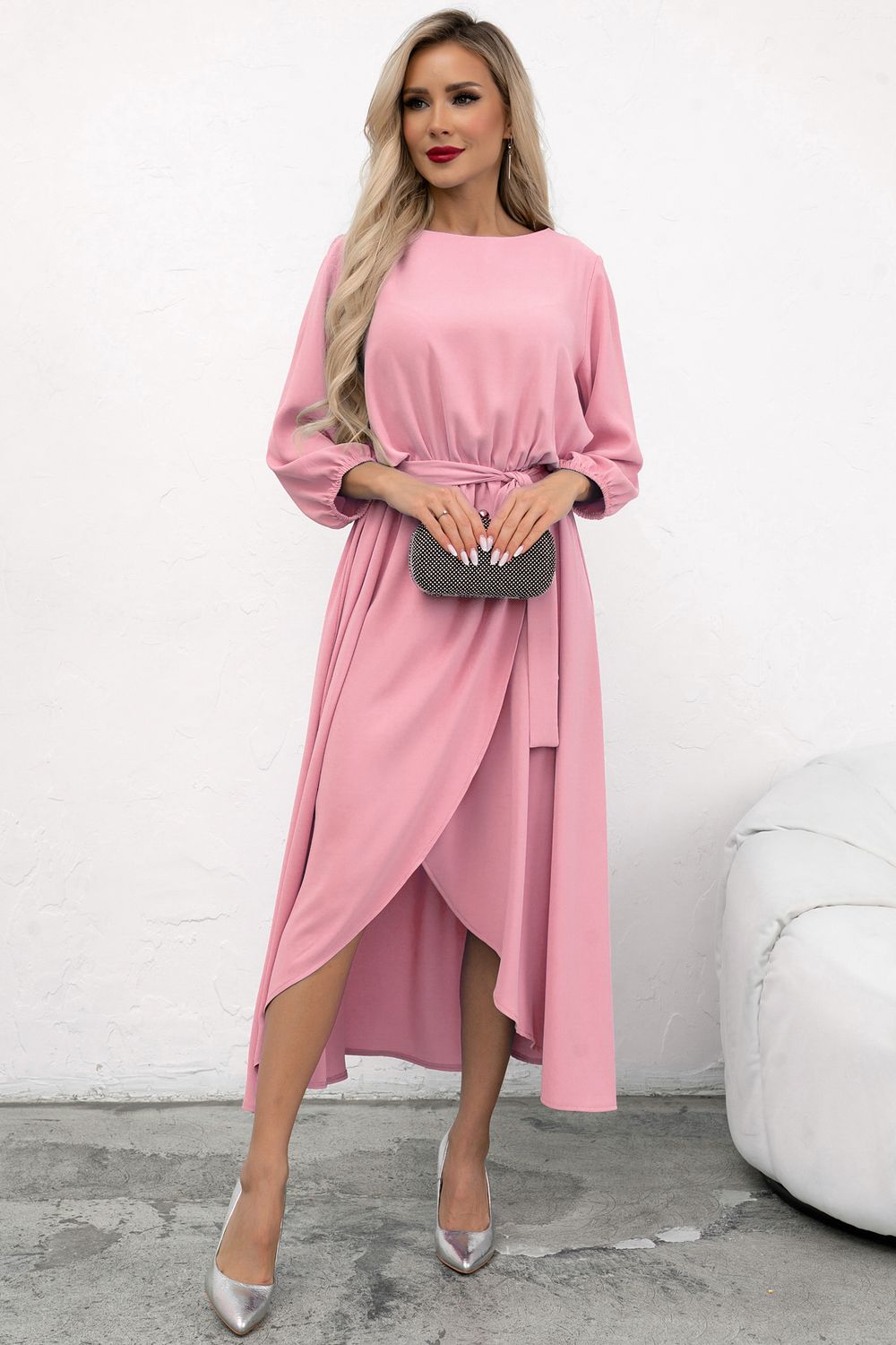 Платье Мишель (пудровый)-52р-р Р11-1210/4 Nikol