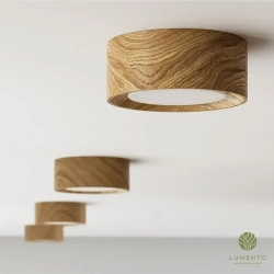 Светильник потолочный / Точечный накладной деревянный спот