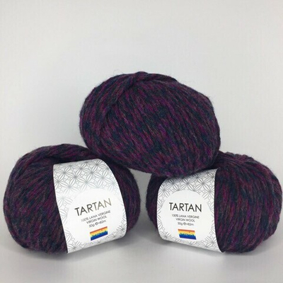 100% лана Virgine 82м/50гр Tartan col. 4851 Моточек 50гр.