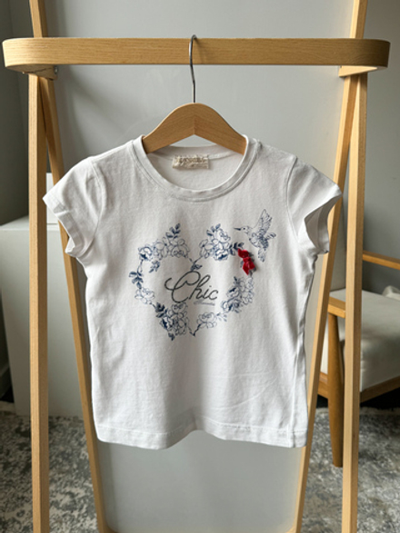 Хлопковая футболка Monnalisa, 110