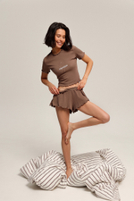 Футболка из жатого хлопка