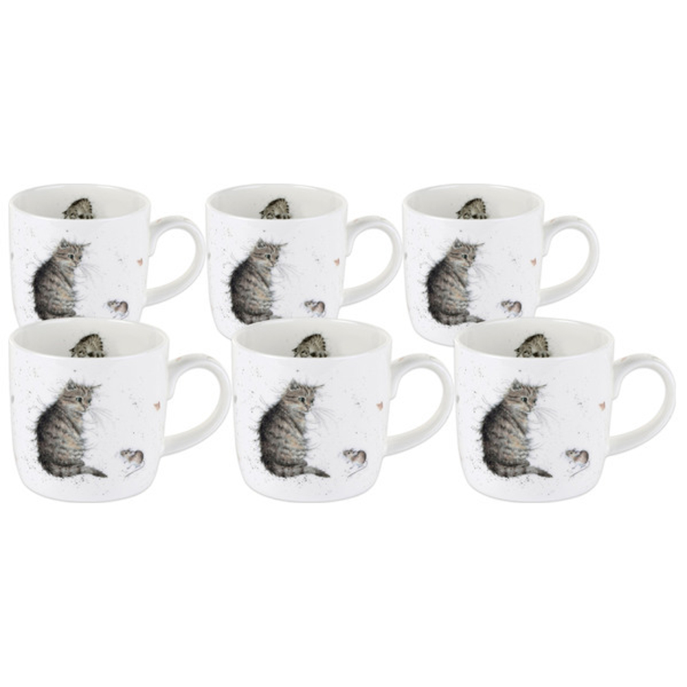 Набор кружек 6шт 310мл Кот и мышь Royal Worcester