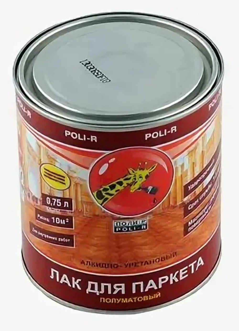 Лак паркет. 7,5 л полуматовый Поли-Р