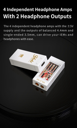 ЦАП/усилитель для наушников Aune Yuki, цифро-аналоговый преобразователь, портативный, 3.5 мм, 4.4 мм