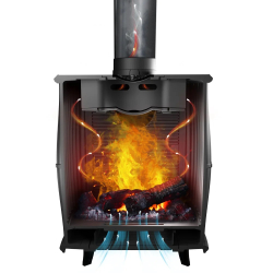 Отопительная печь-камин «Маэстро»