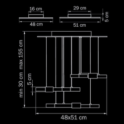 Подвесной светильник Lightstar Favo LED 750223