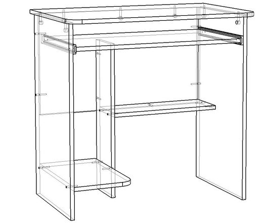 Стол письменный  МИЛАН-2 левый