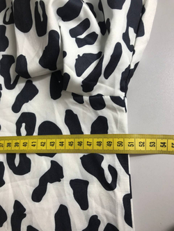 Блузка с монохромным принтом, маркировка М, визуально 46 размер