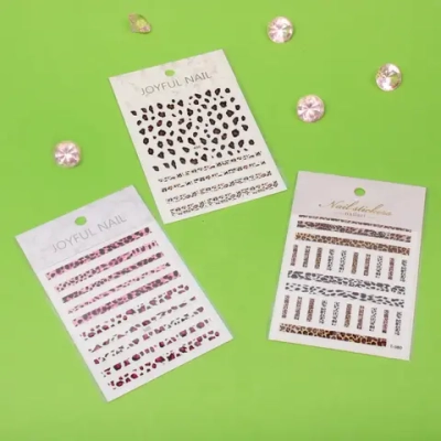 Наклейки переводные для нейл-арта «Nail Art Design», леопард, микс 3 дизайна, 12,5*8,5см