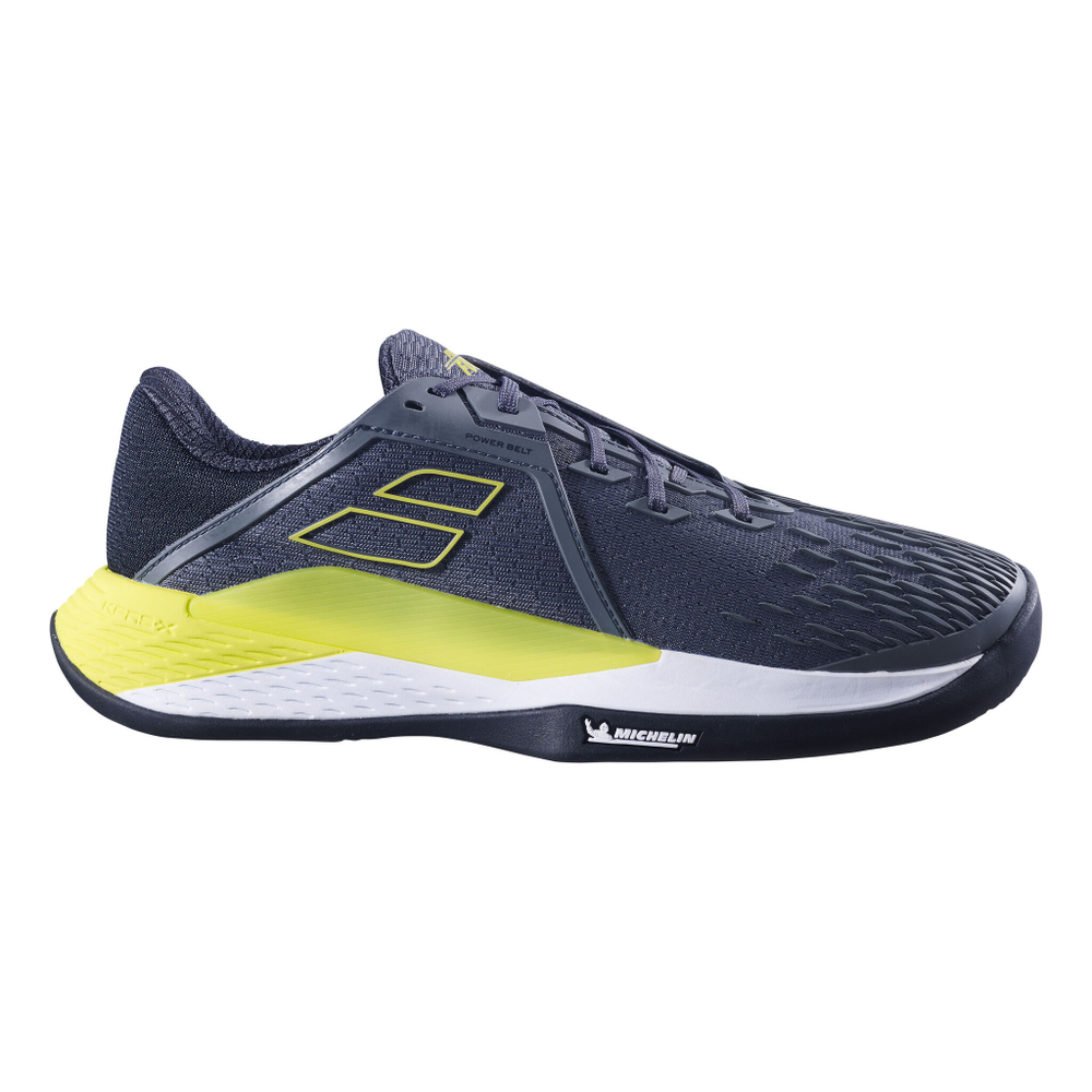 Мужские теннисные кроссовки Babolat Propulse Fury 3 Clay Court Shoe Men - Dark Grey, Neon Green