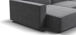 П-образный диван BOSS SOFT MODOOL велюр Monolit серый