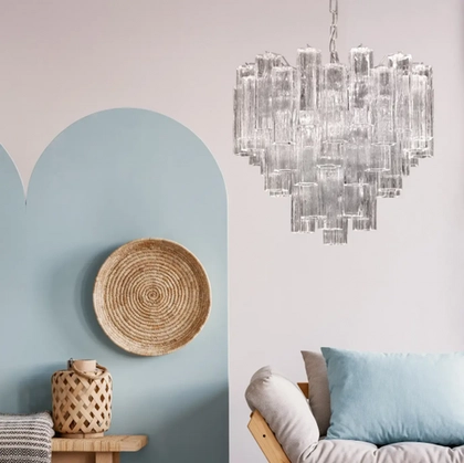 Люстра Novaresi Tronchi Smoke/Crystal Chrome, 10 L