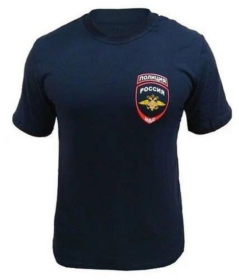 [Н] Ед3. Фут-ка "Полиция МВД" х\б (Тёмно-синяя)