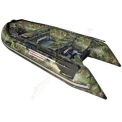 Лодка NISSAMARAN TORNADO 360 ( зеленый-камуфляж ) алюм. пол A/L