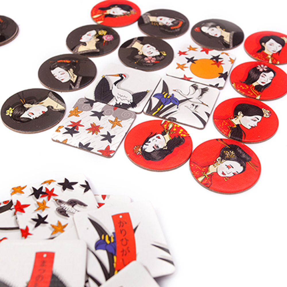 Окийя. Тайлы и жетоны