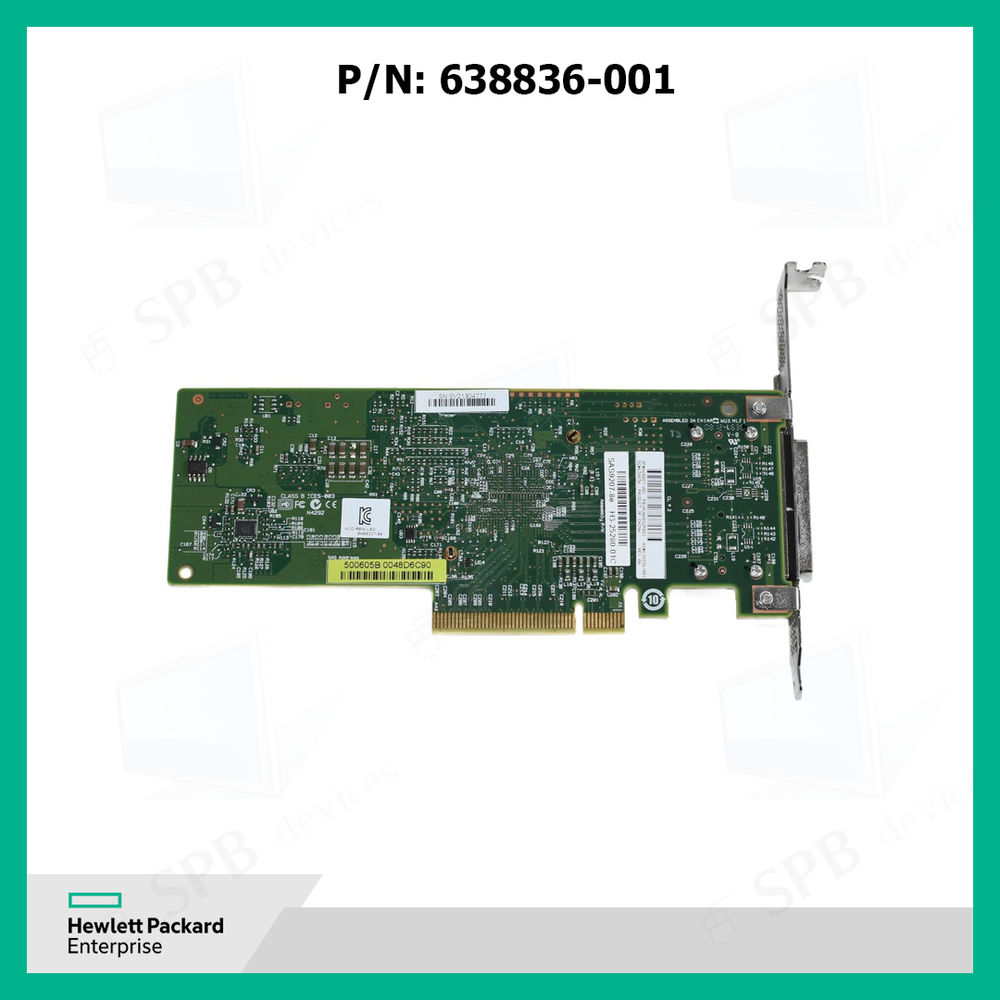 Контроллер HP 638836-001 660087-001 SAS9207-8E HBA PCI-E 6GB/s Raid Controller Full Height