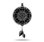 Ароматная подвеска «Дамское сердце» в упаковке с мини-брелоком, аромат в ассортименте, цвет черно-белый (КОМПЛЕКТ)