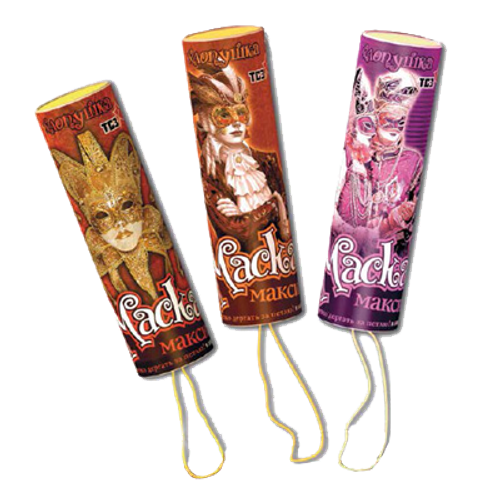 Хлопушка "Маска" 120 мм