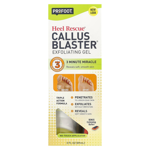 Profoot, Heel Rescue®, отшелушивающий гель Callus Blaster®, 89 мл (3 жидк. унц.)