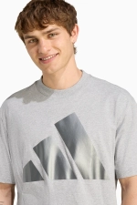 Футболка adidas Holiday Big Logo - серый