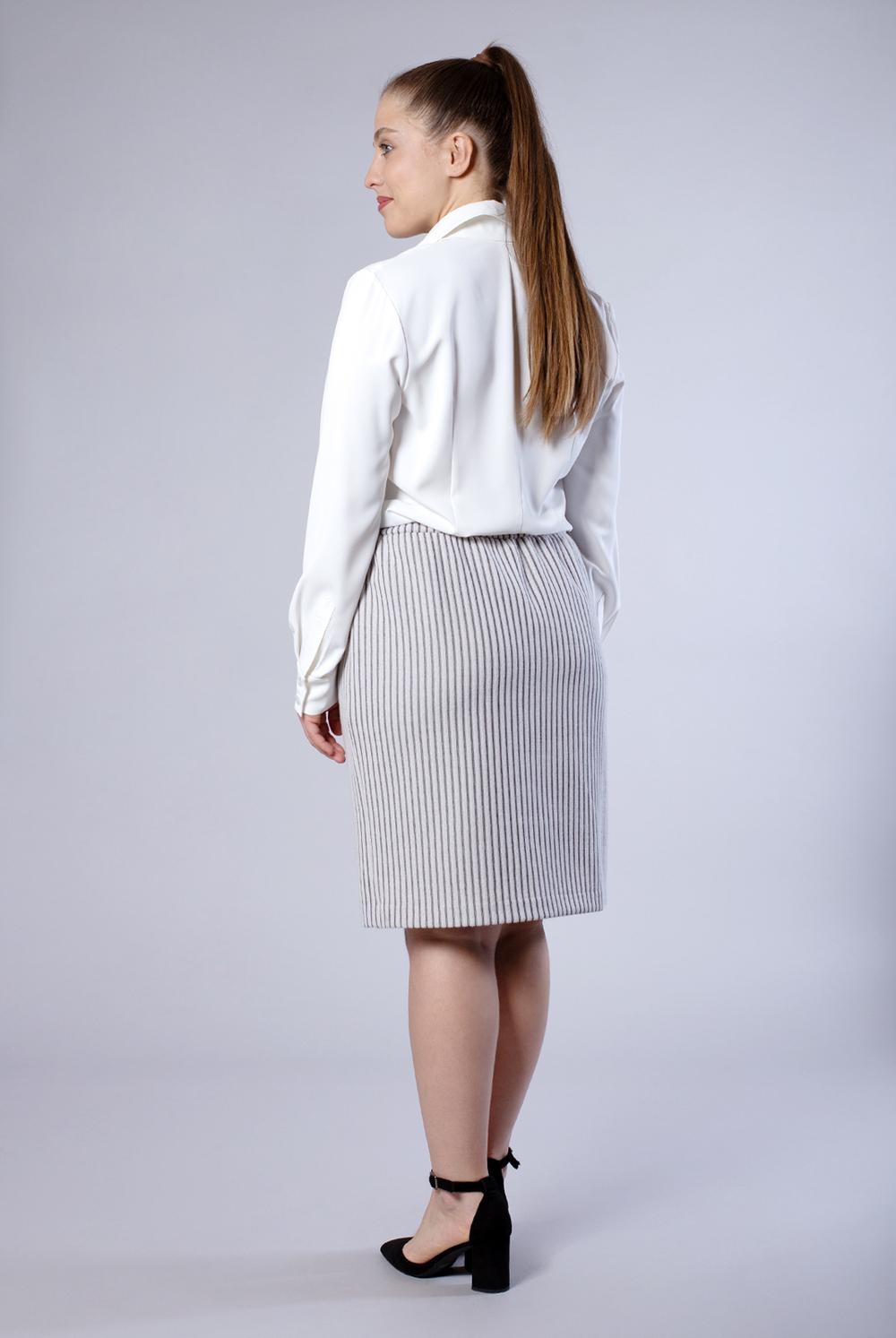 Юбка женская 3824АП, белый #77Б013824АП