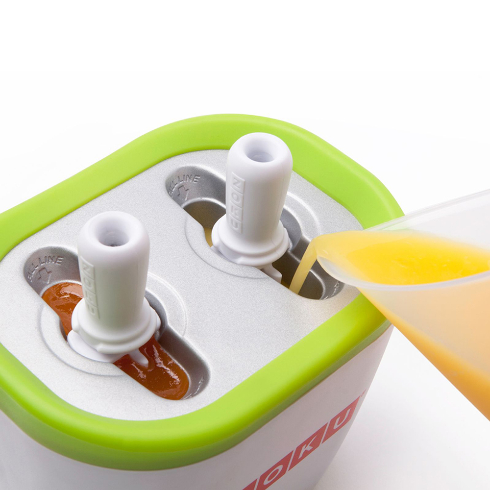 Набор для приготовления мороженого duo quick pop maker зеленый
