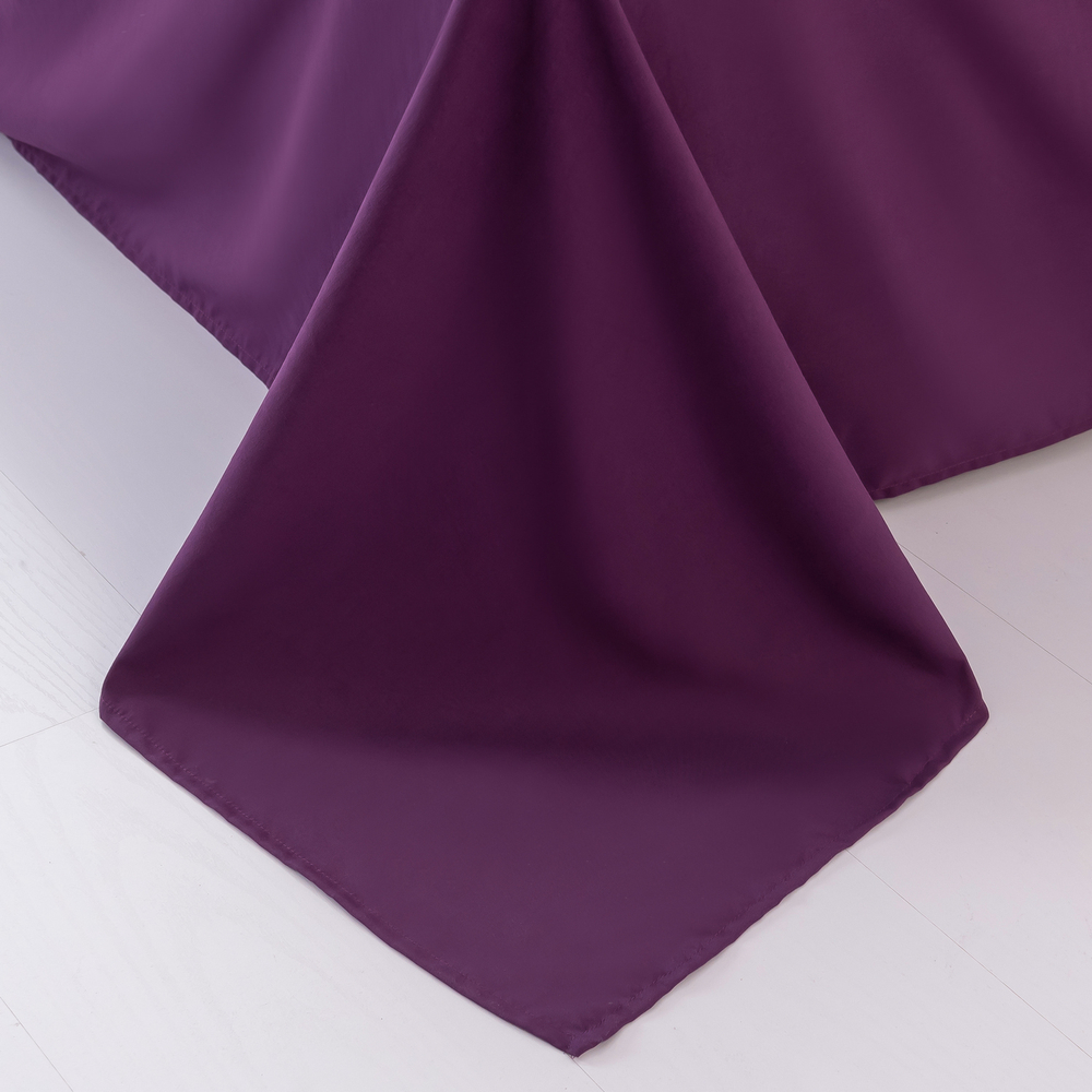 Комплект постельного белья Однотонный Сатин Вышивка CH027