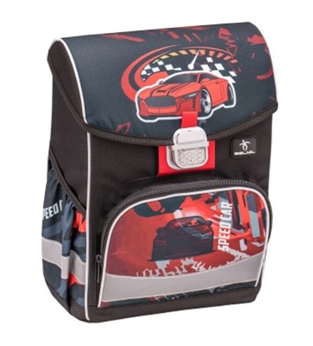 Ранец BelMil 405-45 Click Speed Car 35х26х17см 680гр., ортопедическая спинка