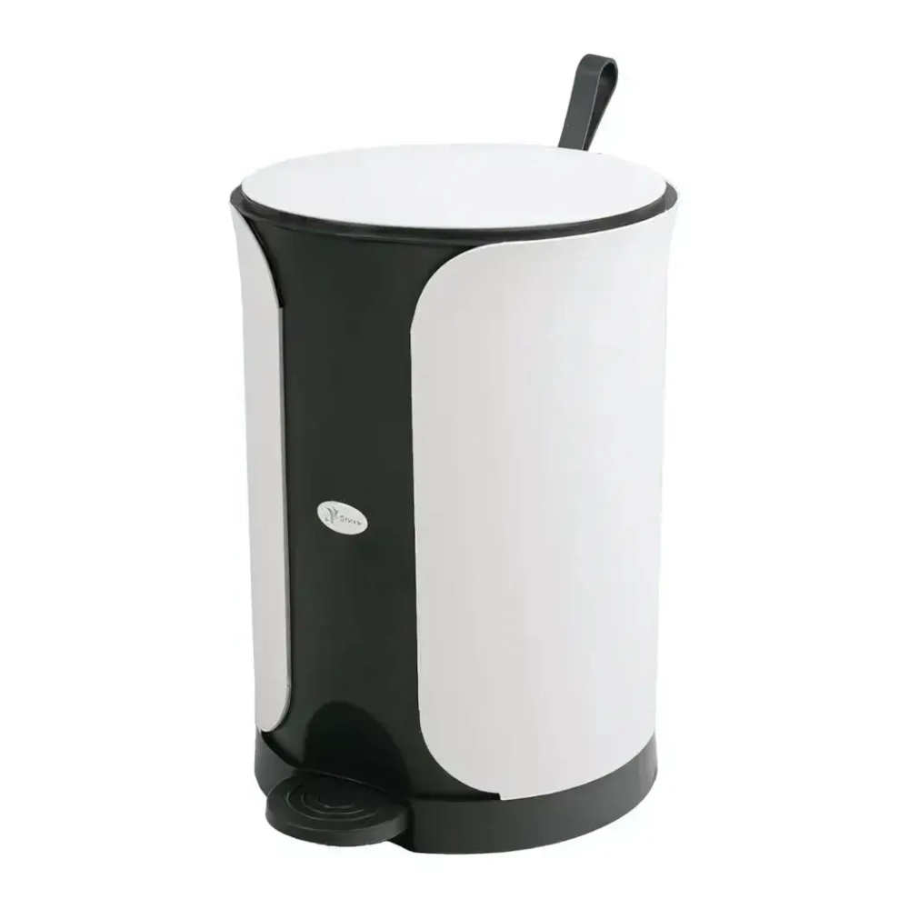 Ведро Sтилъ 7л с педалью темно-зеленый 215х298 мм