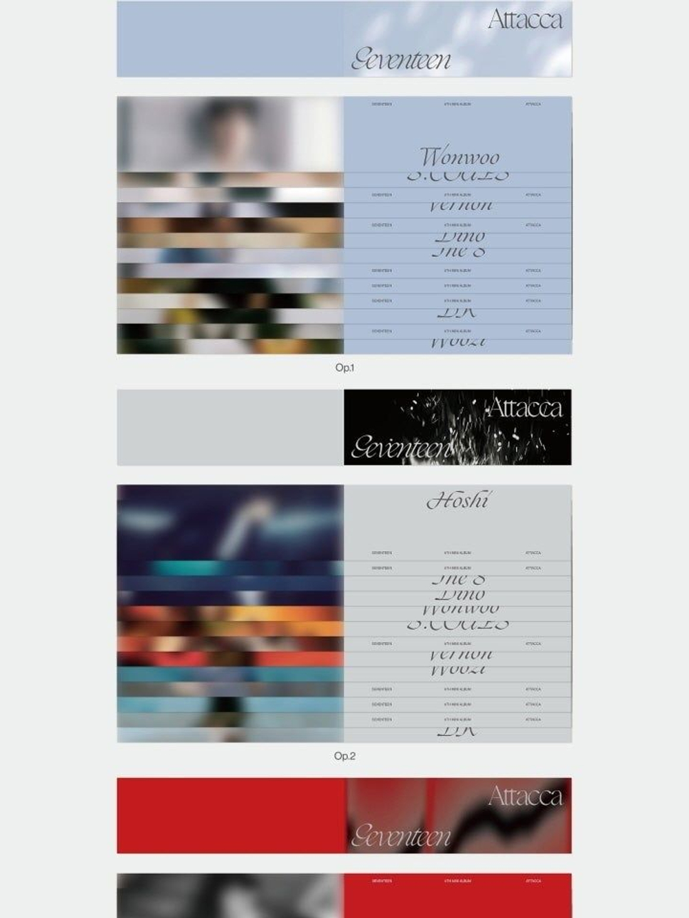 Альбом SEVENTEEN - Attacca 9th Mini Album 3 Version SET