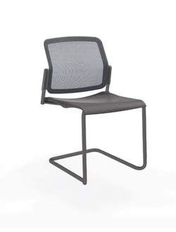 Movie стул на кантилевере со спинкой-сеткой