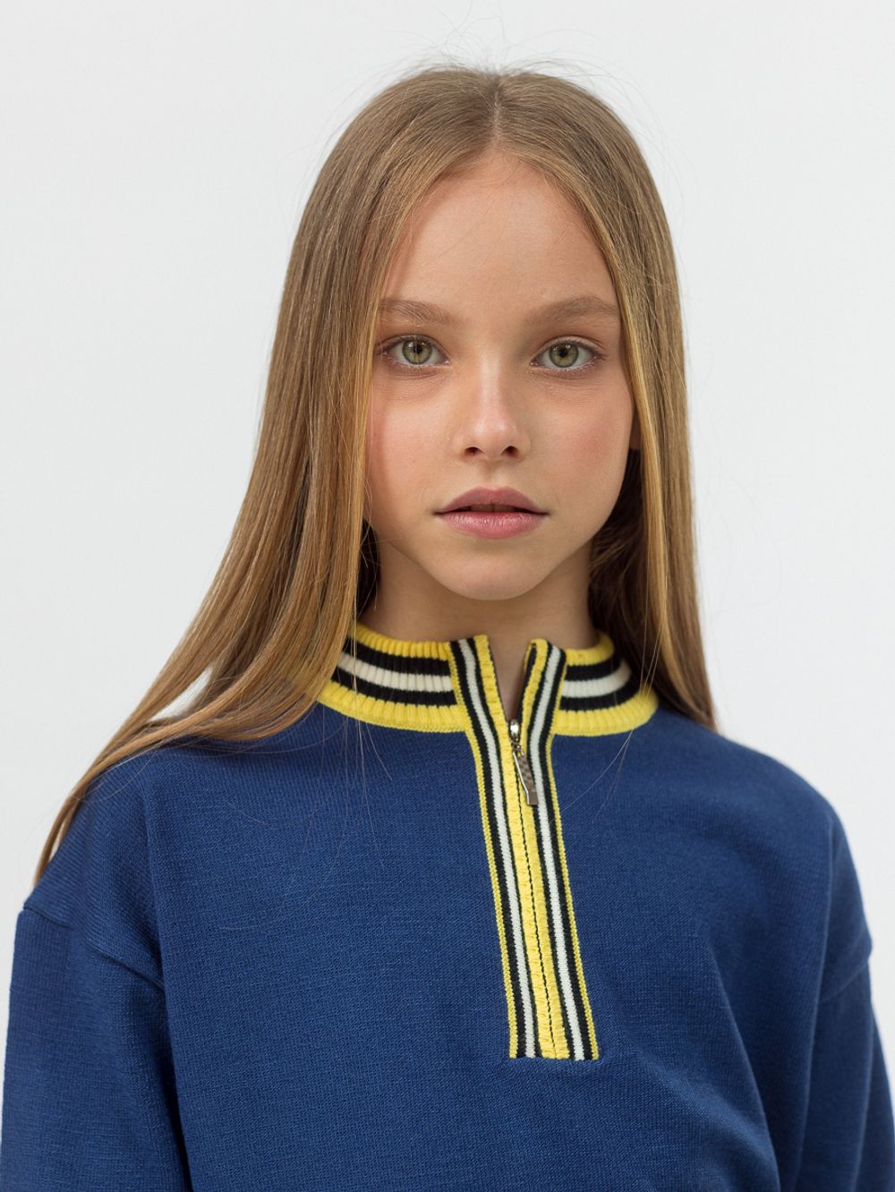 Джемпер для девочки AT975 сапфировый