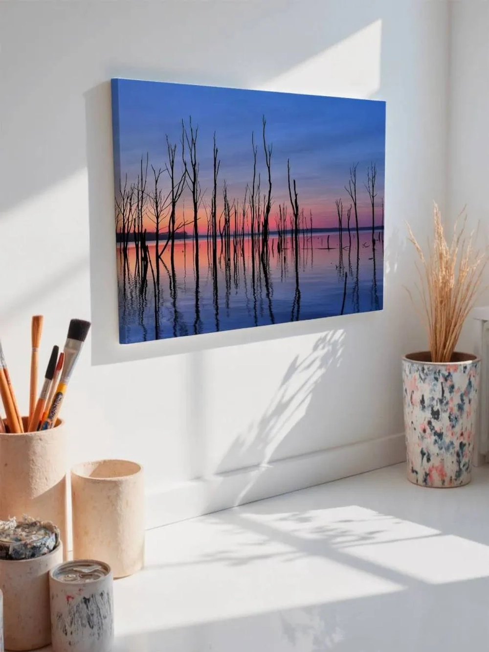 Картина на стену 40 X 50 Рассвет на озере