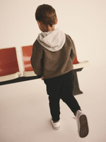 Бомбер с капюшоном для мальчика Next B76-449, Коричневый