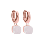 Серьги Qudo Firenze Dark Rose Opal 300020 R/RG