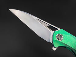 Складной нож Magpie M390 CrystalTi green