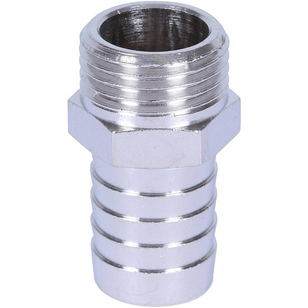 Штуцер с наружной резьбой STOUT SFT 0067 - 1/2" x 18 мм (латунь никелированная)