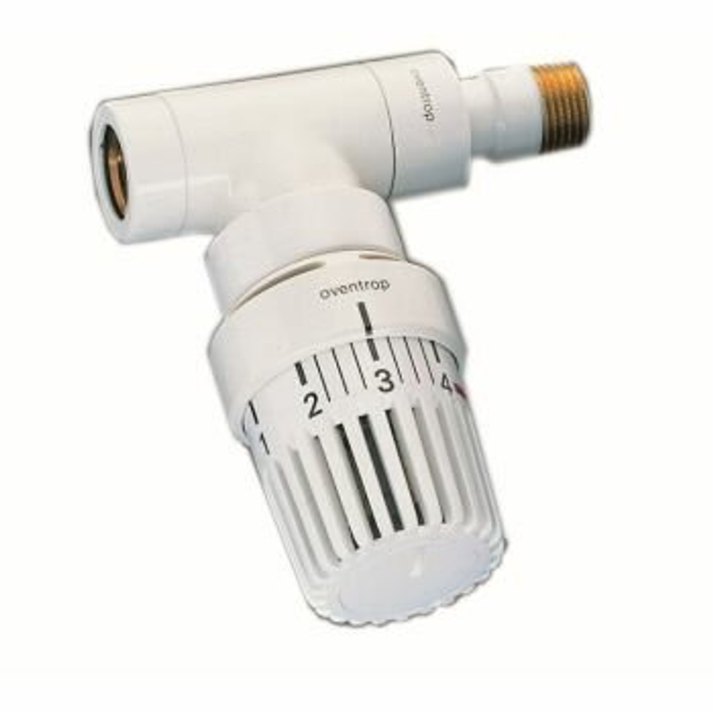 Термостатическая головка Oventrop Uni LH, артикул 1011465, белая, 7-28 С, с нулевой отметкой