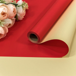 Пленка В рулоне 10 м х 58 см двухсторонняя (Красный, Пудровый)