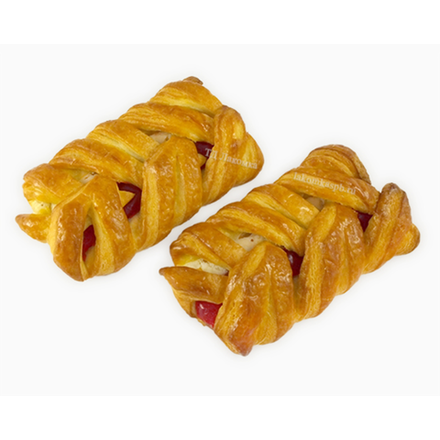 Слойка Плетенка вишня Лучшее весовое (7823)