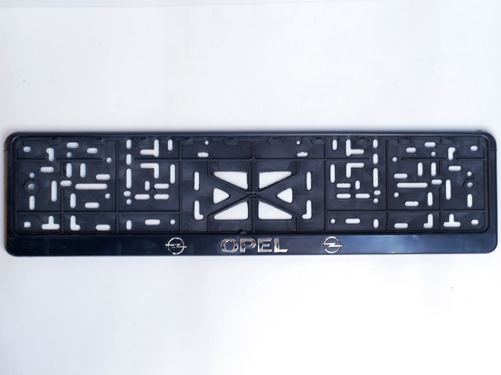 Рамка под номерной знак Opel 90021 Тольятти (серебро/золото, книжка)