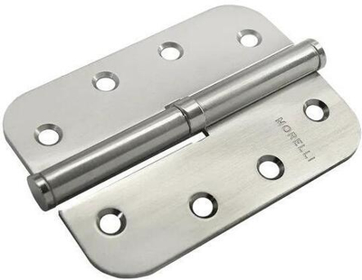 Петля стальная скругленная правая без коронки MSD-C 100X70X2.5 никель матовый