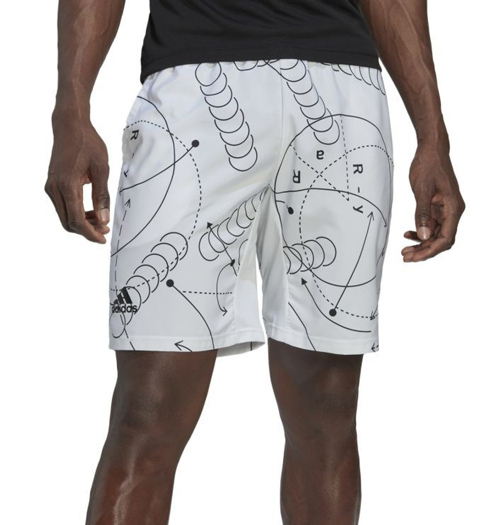 Мужские шорты теннисные Adidas Club Graphic Tennis Shorts - white